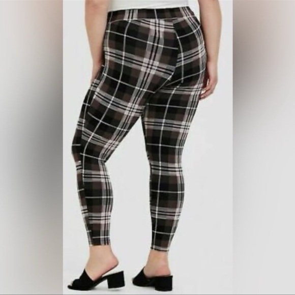 Torrid Brown Plaid Full Length Signature Waist Premium Legging Size 2 / 2X - Picture 6 of 6